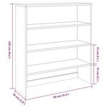 vidaXL Dessus de buffet HAMAR Gris foncé 90x30x100 cm Bois de pin