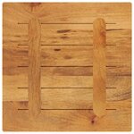 vidaXL Dessus de table 60x60x2 5 cm carré bois massif manguier