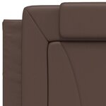 vidaXL Cadre de lit Viana sans matelas marron 90x190 cm similicuir