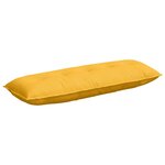 vidaXL Coussin de Dos Jaune clair 140 x 50 cm Tissu en velours côtelé