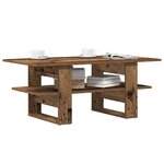 vidaXL Table basse vieux bois 102x55x42 cm bois d'ingénierie
