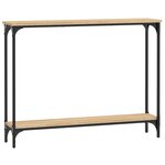 vidaXL Table console chêne sonoma 100x22 5x75 cm bois d'ingénierie
