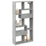 vidaXL Armoire murale gris béton 50x15x100 cm bois d'ingénierie