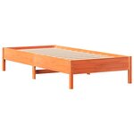 vidaXL Cadre de lit sans matelas cire marron 90x190 cm bois pin massif