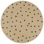 vidaXL Tapis fait à la main Jute avec imprimé à triangles 150 cm