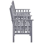 Chaises de jardin avec table à thé et coussins acacia solide gris 02_0013337