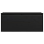 vidaXL Armoires murales Noir 80x30x35 cm Bois de pin massif