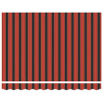 vidaXL Auvent rétractable électrique Orange  Noir et Blanc 3 5 x 2 5 m