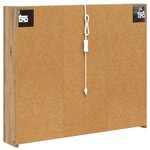 vidaXL Armoire Miroir de Salle de Bain Chêne artisan