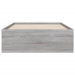 vidaXL Cadre de lit avec tiroirs sans matelas sonoma gris 100x200 cm