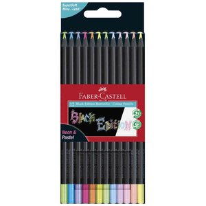 Crayon de couleur Black Edition  étui de 12 FABER-CASTELL