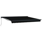 Auvent rétractable automatique vidaXL noir 400x300 cm