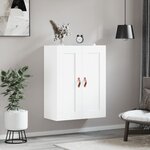 vidaXL Armoire murale blanc 69 5x34x90 cm bois d'ingénierie