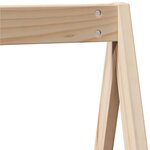 vidaXL Lit superposé et échelle et toit 90x200 cm bois de pin massif