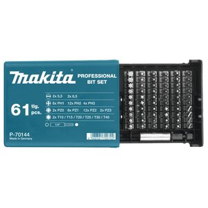 Makita ensemble d'embouts de vissage 61 pièces argenté
