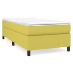 vidaXL Cadre de lit sans matelas vert 80x200 cm tissu