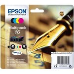 Epson cartouche 16 plume - noir et tricolore - 14.7ml