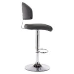 vidaXL Tabourets de bar lot de 2 gris similicuir