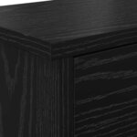 vidaXL Porte-manteau mural avec étagère Chêne noir 80 x 20 x 30 cm