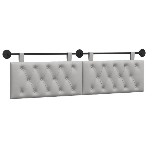 vidaXL Tête de lit suspendue Gris nuage Tissu