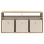 vidaXL Basboard avec tiroir Chêne Sonoma 87 x 27 5 x 43 cm
