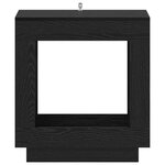 vidaXL Table d'appoint Chêne noir 60 x 40 x 65 cm Bois d'ingénierie