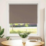 vidaXL Store enrouleur occultant café 115x130cm largeur du tissu