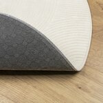 vidaXL Tapis IZA poils courts style scandinave crème Ø 200 cm