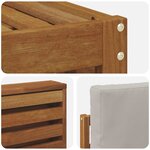 vidaXL Ensemble de canapés d'extérieur 9 pc Gris Naturel et Clair