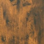 vidaXL Étagères murales cubiques 4 Pièces Chêne fumé 100x15x30 cm