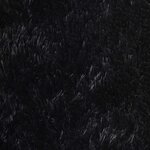 vidaXL Tapis shaggy à poils longs NAVARRA noir 240x240 cm polyester