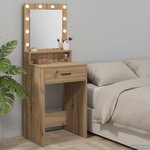 vidaXL Table de Toilette Chêne artisanal 50 x 41 x 135 cm