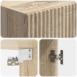 vidaXL Armoire Murale 33 x 34 5 x 90 cm Bois d'ingénierie Chêne Sonoma
