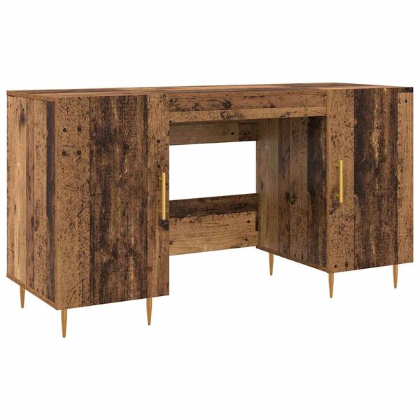 vidaXL Bureau Bois ancien 140 x 50 x 75 cm Bois d'ingénierie
