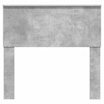 vidaXL Tête de lit Gris béton 90 cm Bois d'ingénierie
