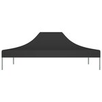 vidaXL Toit de tente de réception 4x3 m Noir 270 g/m²