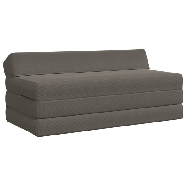 vidaXL Canapé-lit pliable Gris clair 120 x 60 x 49 cm Tissu