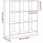 vidaXL Cabinet de Livre / Diviseur de Pièce Marron cire