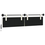 vidaXL Tête de lit suspendue Crème Tissu en velours côtelé