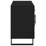 Buffet vidaXL Noir Chêne 100x36x60 cm Bois d'ingénierie