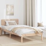 vidaXL Cadre de lit avec tête de lit 75x190 cm en pin massif