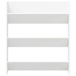 vidaXL Armoires à chaussures murales 2 Pièces Blanc 80x18x90 cm Aggloméré