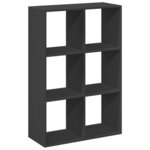 vidaXL Étagère séparatrice de pièce noir 69 5x29x103 5 cm