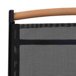 vidaXL Chaises de jardin pliables lot de 2 aluminium et textilène noir