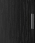 vidaXL Buffet Chêne noir Bois d'ingénierie Moyen Buffet Rectangulaire