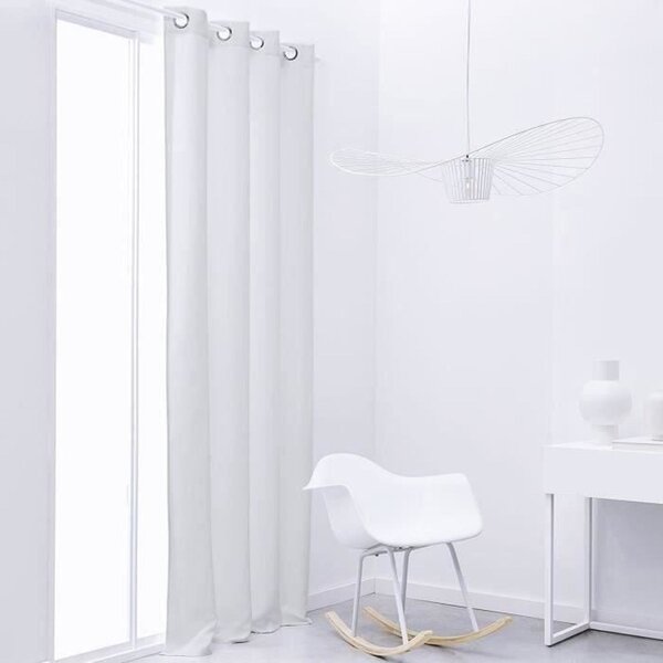 Rideau occultant uni craie 140 x 240 cm