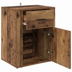 vidaXL Cabinet de chevet Bois ancien 35 x 50 x 60 cm Bois d'ingénierie
