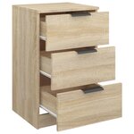 vidaXL Table de chevet Chêne sonoma 40x36x65 cm