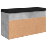 vidaXL Banc à chaussures gris béton 82x32x45 5 cm bois d'ingénierie