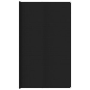 vidaXL Tapis de tente 400x600 cm Noir